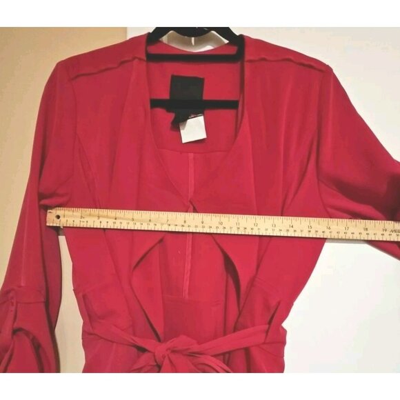 ALT Elena Gilbert 500 Maison Cinqcent Cardigan Women S Fuchsia Pink Quiet Luxury - Picture 7 of 9